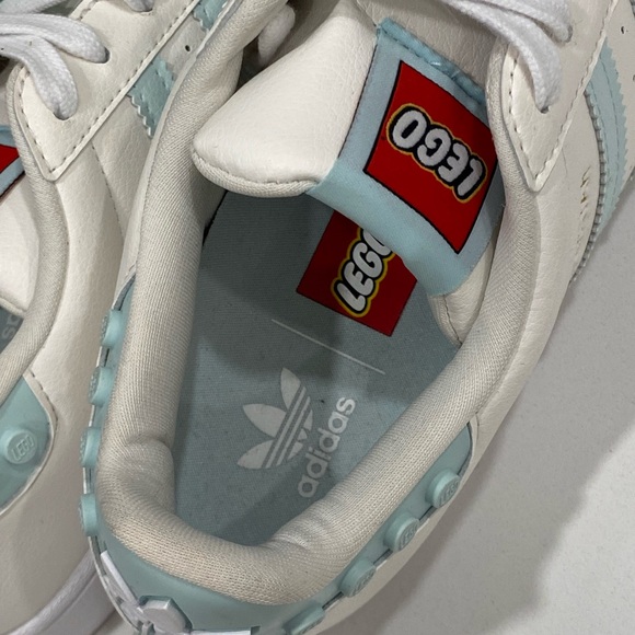 Adidas Superstar Originals x LEGO Shoes US W 8.5 Blue Mint GX7206 - Picture 5 of 6